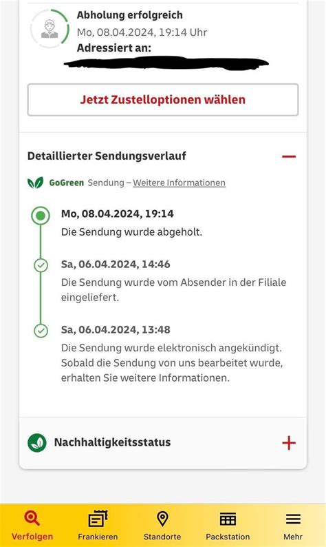 sendungsverfolgung wann kommt.